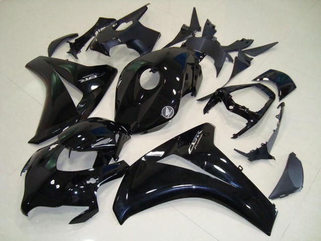 Carénage Honda CBR 1000 RR 2008-2011 - Noir Brillant Chrome Décalque Carénage Honda CBR 1000 RR 2008-2011 - Noir Brillant Chrome Décalque