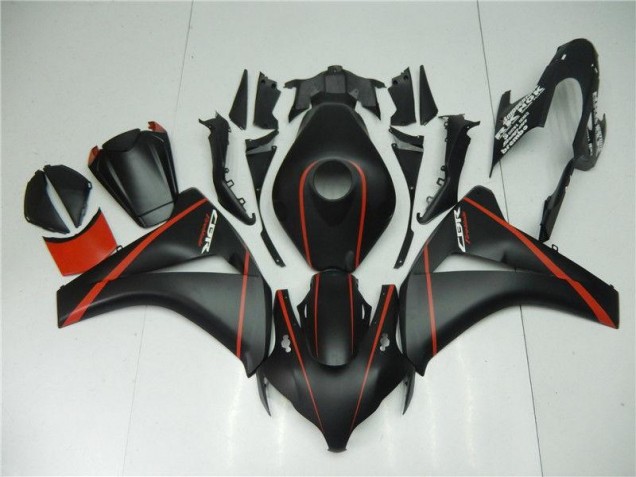 Carénage Honda CBR 1000 RR 2008-2011 - Noir Mat Rouge Carénage Honda CBR 1000 RR 2008-2011 - Noir Mat Rouge