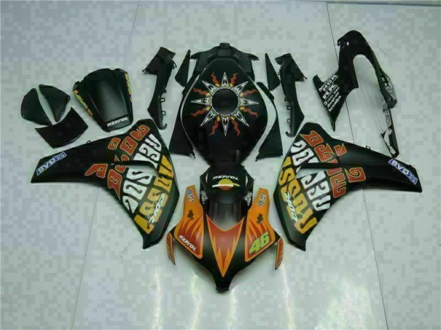 Carénage Honda CBR 1000 RR 2008-2011 - Orange Noir Carénage Honda CBR 1000 RR 2008-2011 - Orange Noir