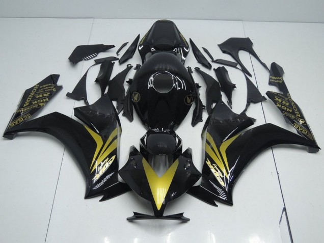 Carénage Honda CBR 1000 RR 2012-2016 - Noir Brillant et Or Carénage Honda CBR 1000 RR 2012-2016 - Noir Brillant et Or