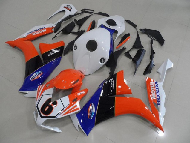 Carénage Honda CBR 1000 RR 2012-2016 - Orange Blanc TT Legend Carénage Honda CBR 1000 RR 2012-2016 - Orange Blanc TT Legend