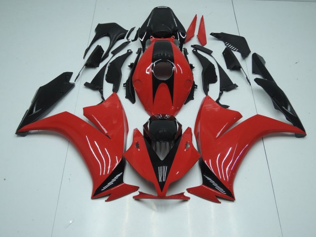 Carénage Honda CBR 1000 RR 2012-2016 - Rouge Noir avec No Décalque Carénage Honda CBR 1000 RR 2012-2016 - Rouge Noir avec No Décalque