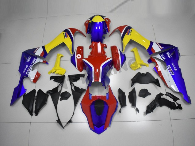 Carénage Honda CBR 1000 RR 2017-2023 - Bleu Jaune Rouge Carénage Honda CBR 1000 RR 2017-2023 - Bleu Jaune Rouge