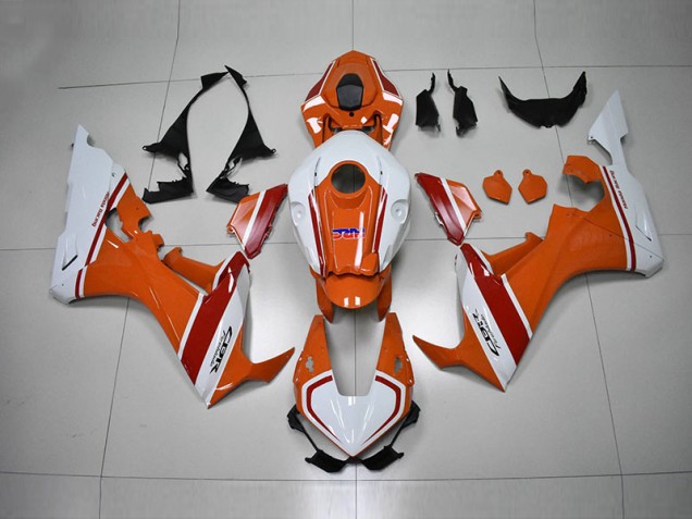 Carénage Honda CBR 1000 RR 2017-2023 - Orange Blanc HRC Carénage Honda CBR 1000 RR 2017-2023 - Orange Blanc HRC