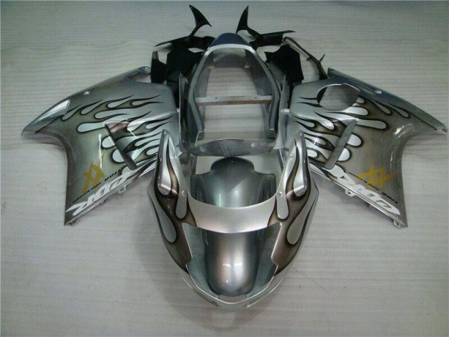 Carénage Honda CBR 1100 XX 1996-2007 - Flamme Argent Gris Carénage Honda CBR 1100 XX 1996-2007 - Flamme Argent Gris