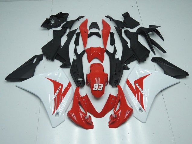 Carénage Honda CBR 125 R 2011-2013 - Rouge Blanc 93 Carénage Honda CBR 125 R 2011-2013 - Rouge Blanc 93