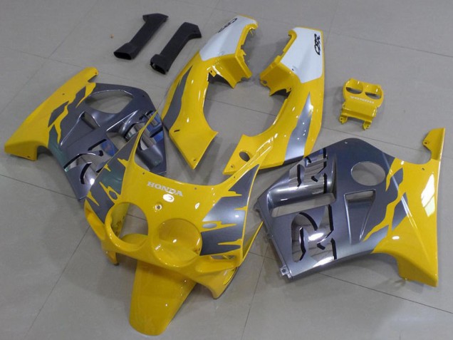 Carénage Honda CBR 250 RR MC19 1988-1989 - Gris Jaune Carénage Honda CBR 250 RR MC19 1988-1989 - Gris Jaune