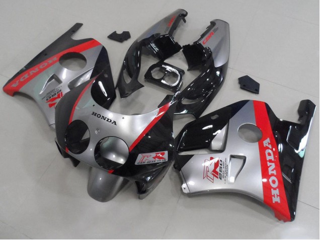 Carénage Honda CBR 250 RR MC22 1991-1998 - Argent Noir Rouge Carénage Honda CBR 250 RR MC22 1991-1998 - Argent Noir Rouge