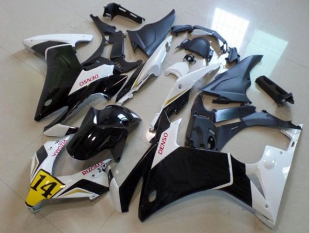 Carénage Honda CBR 500 RR 2013-2015 - Noir Blanc Denso Rizoma 14 Carénage Honda CBR 500 RR 2013-2015 - Noir Blanc Denso Rizoma 14