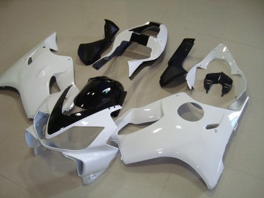 Carénage Honda CBR 600 F4i 2001-2003 - Blanc avec Noir Bande