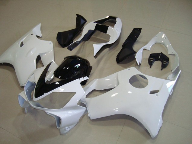 Carénage Honda CBR 600 F4i 2001-2003 - Blanc avec Noir Bande Carénage Honda CBR 600 F4i 2001-2003 - Blanc avec Noir Bande