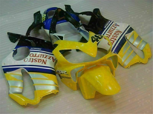 Carénage Honda CBR 600 F4i 2001-2003 - Jaune Argent Nastro Azzurro