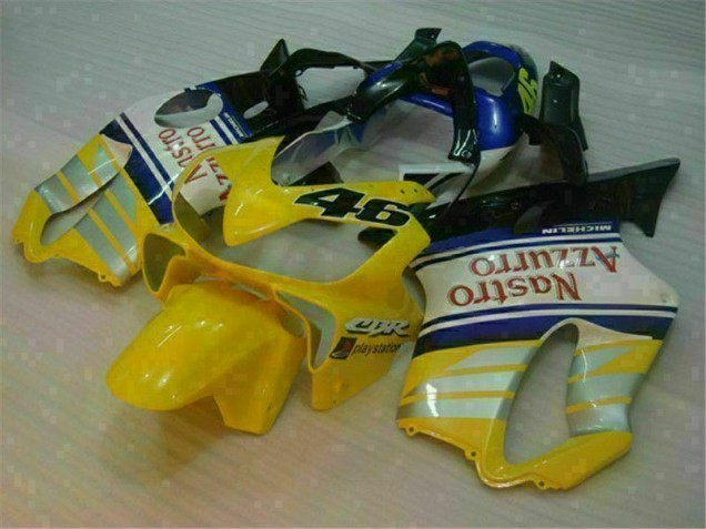 Carénage Honda CBR 600 F4i 2001-2003 - Jaune Argent Nastro Azzurro