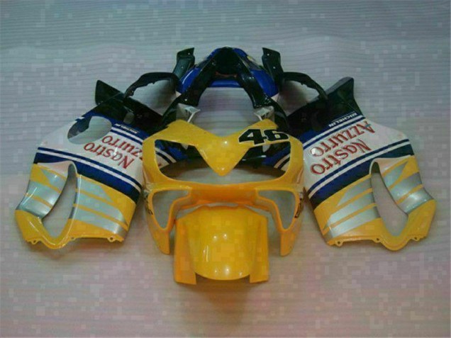Carénage Honda CBR 600 F4i 2001-2003 - Jaune Argent Nastro Azzurro