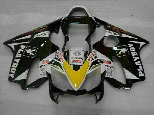 Carénage Honda CBR 600 F4i 2001-2003 - Jaune Argent Noir Playboy
