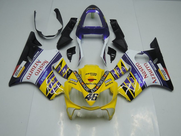 Carénage Honda CBR 600 F4i 2001-2003 - Jaune Blanc Nastro Azzurro Carénage Honda CBR 600 F4i 2001-2003 - Jaune Blanc Nastro Azzurro