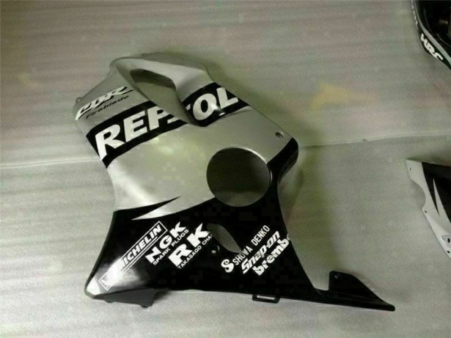 Carénage Honda CBR 600 F4i 2001-2003 - Noir Argent Repsol Carénage Honda CBR 600 F4i 2001-2003 - Noir Argent Repsol
