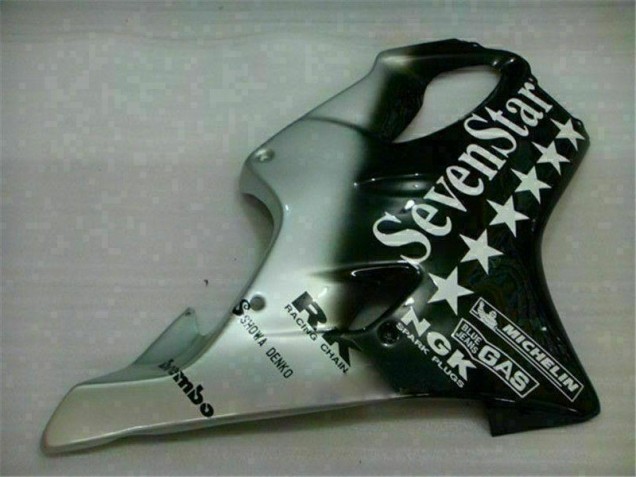 Carénage Honda CBR 600 F4i 2001-2003 - Noir Argent SevenStarss