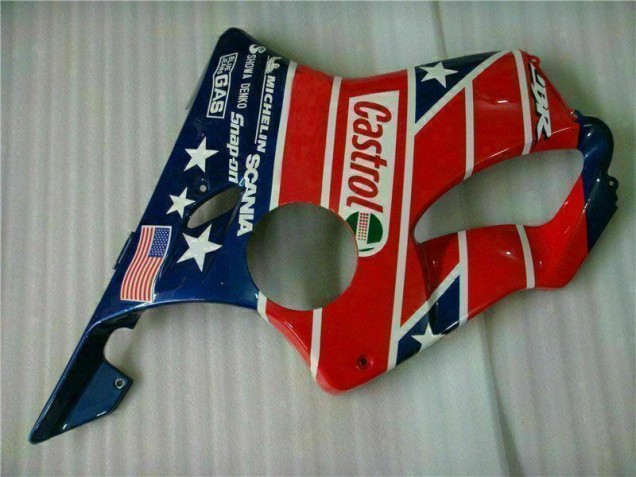 Carénage Honda CBR 600 F4i 2001-2003 - Rouge Blanc Bleu Castrol Cycle World