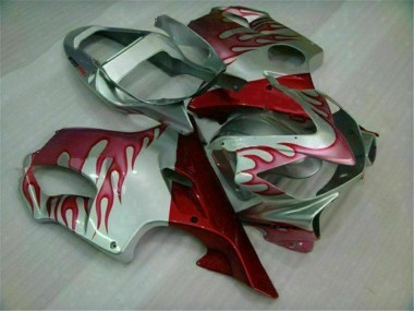 Carénage Honda CBR 600 F4i 2001-2003 - Rouge Flamme Argent