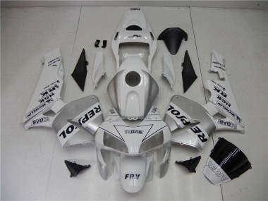 Carénage Honda CBR 600 RR 2003-2004 - Argent Blanc Noir Repsol