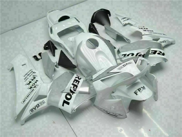Carénage Honda CBR 600 RR 2003-2004 - Blanc Argent Repsol Carénage Honda CBR 600 RR 2003-2004 - Blanc Argent Repsol