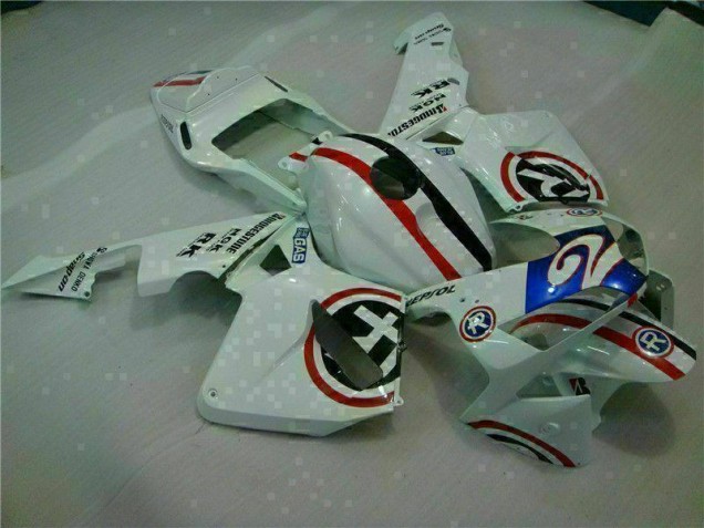 Carénage Honda CBR 600 RR 2003-2004 - Blanc Bleu R 2 Carénage Honda CBR 600 RR 2003-2004 - Blanc Bleu R 2