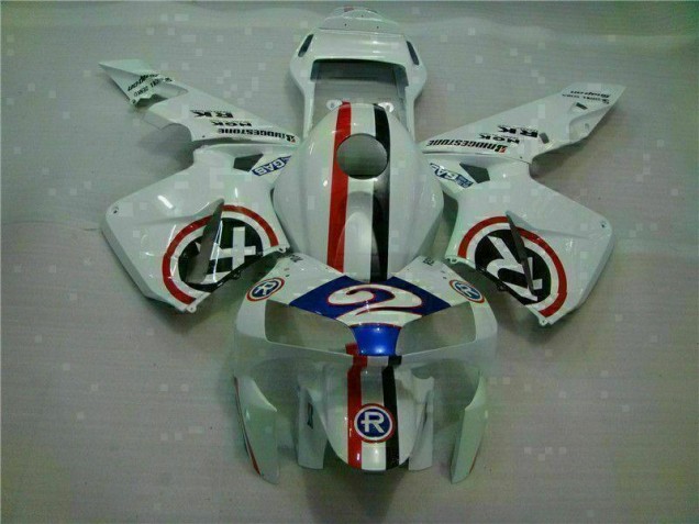 Carénage Honda CBR 600 RR 2003-2004 - Blanc Bleu R 2 Carénage Honda CBR 600 RR 2003-2004 - Blanc Bleu R 2