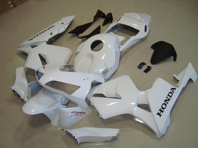 Carénage Honda CBR 600 RR 2003-2004 - Blanc Noir Décalque