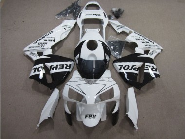 Carénage Honda CBR 600 RR 2003-2004 - Blanc Noir Repsol