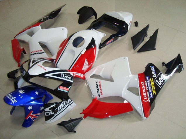 Carénage Honda CBR 600 RR 2003-2004 - Blanc Noir Rouge Lee Carénage Honda CBR 600 RR 2003-2004 - Blanc Noir Rouge Lee
