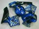 Carénage Honda CBR 600 RR 2003-2004 - Bleu avec Argent Flamme Carénage Honda CBR 600 RR 2003-2004 - Bleu avec Argent Flamme