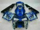 Carénage Honda CBR 600 RR 2003-2004 - Bleu avec Argent Flamme Carénage Honda CBR 600 RR 2003-2004 - Bleu avec Argent Flamme