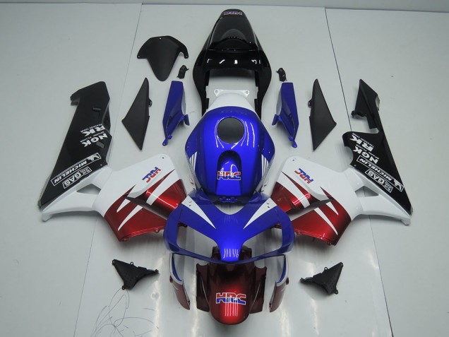 Carénage Honda CBR 600 RR 2003-2004 - Dark Rouge Bleu Carénage Honda CBR 600 RR 2003-2004 - Dark Rouge Bleu