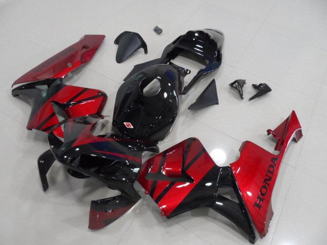 Carénage Honda CBR 600 RR 2003-2004 - Noir Rouge Bonbon Carénage Honda CBR 600 RR 2003-2004 - Noir Rouge Bonbon