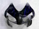 Carénage Honda CBR 600 RR 2003-2004 - Noir avec Bleu Flamme Carénage Honda CBR 600 RR 2003-2004 - Noir avec Bleu Flamme
