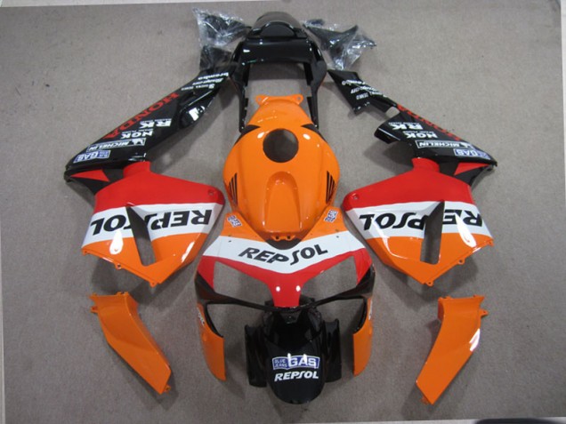 Carénage Honda CBR 600 RR 2003-2004 - Orange Noir Repsol Carénage Honda CBR 600 RR 2003-2004 - Orange Noir Repsol