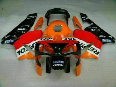 Carénage Honda CBR 600 RR 2003-2004 - Orange Repsol