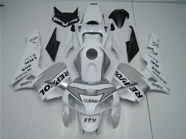 Carénage Honda CBR 600 RR 2005-2006 - Blanc Argent Noir Repsol Carénage Honda CBR 600 RR 2005-2006 - Blanc Argent Noir Repsol