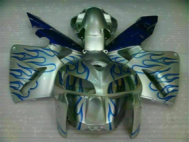 Carénage Honda CBR 600 RR 2005-2006 - Blanc Bleu Flamme Carénage Honda CBR 600 RR 2005-2006 - Blanc Bleu Flamme
