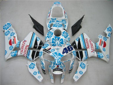 Carénage Honda CBR 600 RR 2005-2006 - Blanc Bleu Nastro Azzurro 46