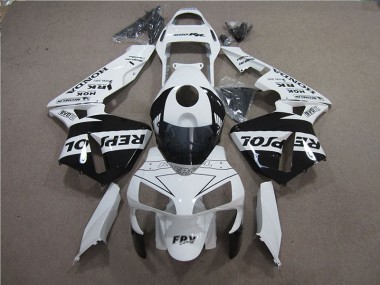 Carénage Honda CBR 600 RR 2005-2006 - Blanc Noir Repsol