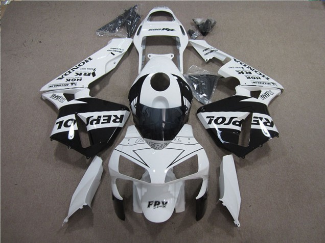 Carénage Honda CBR 600 RR 2005-2006 - Blanc Noir Repsol Carénage Honda CBR 600 RR 2005-2006 - Blanc Noir Repsol