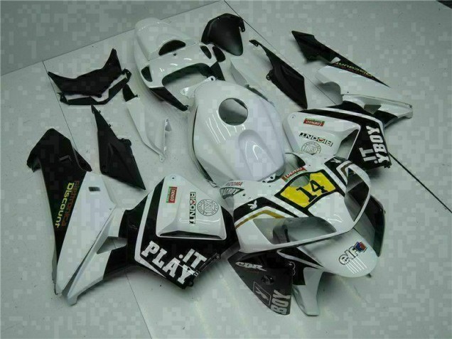 Carénage Honda CBR 600 RR 2005-2006 - Blanc Playboy 14 Carénage Honda CBR 600 RR 2005-2006 - Blanc Playboy 14