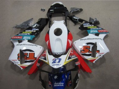 Carénage Honda CBR 600 RR 2005-2006 - Blanc Rouge Bleu Lee 27