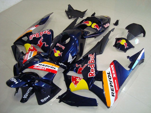 Carénage Honda CBR 600 RR 2005-2006 - Bleu Foncé Red Bull Repsol Carénage Honda CBR 600 RR 2005-2006 - Bleu Foncé Red Bull Repsol
