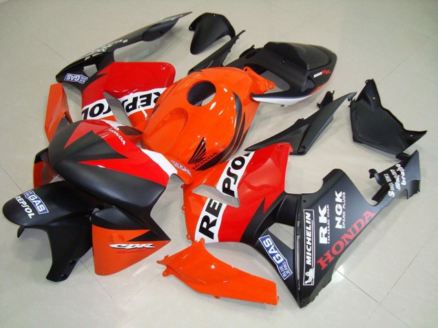 Carénage Honda CBR 600 RR 2005-2006 - Noir Mat Repsol Courses Carénage Honda CBR 600 RR 2005-2006 - Noir Mat Repsol Courses