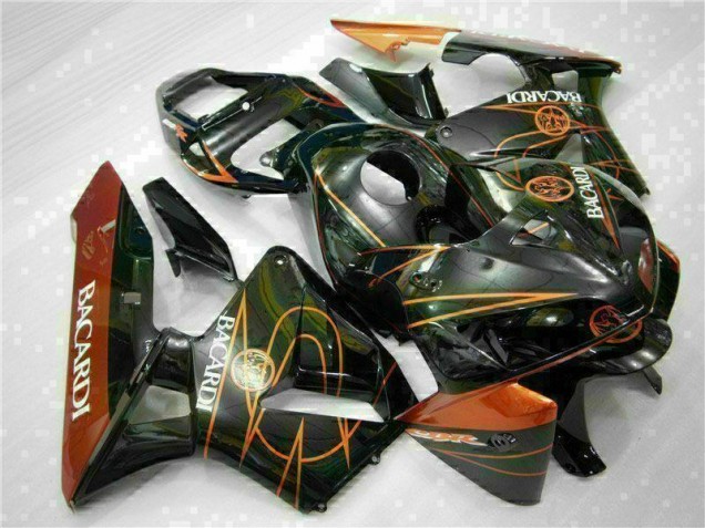 Carénage Honda CBR 600 RR 2005-2006 - Noir Orange BACARDI Carénage Honda CBR 600 RR 2005-2006 - Noir Orange BACARDI