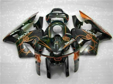 Carénage Honda CBR 600 RR 2005-2006 - Noir Orange BACARDI