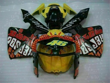 Carénage Honda CBR 600 RR 2005-2006 - Noir Rouge Jaune 46